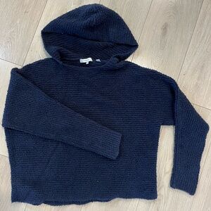 VINCE cropped hooded sweater- XS